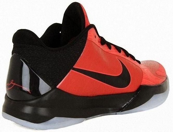 Kobe Bryant basketball shoes pictures: Nike Zoom Kobe V 5 2010 All-Star Game Edition in colors red, black and white