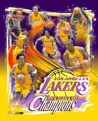 Los Angeles Lakers 2001 Back to Back NBA Champions