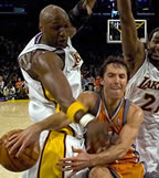 click for Lakers Playoff pictures (LA Daily News), Steve Nash, Lamar Odom, Game 4