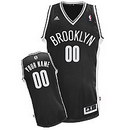 Custom Brooklyn Nets Nike Black Authentic Jersey