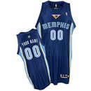Custom Memphis Grizzlies Nike Blue Authentic Jersey
