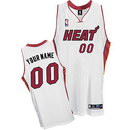 Custom Miami Heat Nike White Replica Jersey