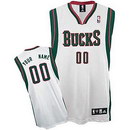 Custom Milwaukee Bucks Nike White Authentic Jersey