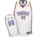 Custom Oklahoma City Thunder Nike White Replica Jersey