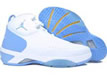 Carmelo Anthony Signature Shoes: Nike Air Jordan Melo M3 White and Sky Blue