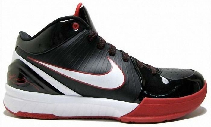Kobe Bryant Shoes Pictures: Nike Zoom Kobe IV 4 Black and Red Edition ...