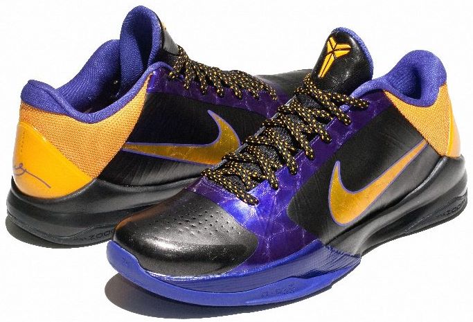 Kobe Bryant Shoes Pictures: Nike Zoom Kobe V 5 Lakers Edition, 2010 NBA ...